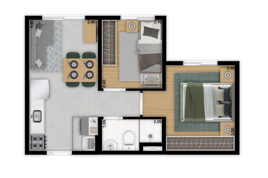 MEU PLANO&INTERLAGOS-PALMARES_LOTE 02-TORRE A-FINAIS 01, 02, 05, 06, 07, 08, 11 e 12-32,06M²_R00